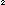 5x5 Pixel Image of the Numeral 2