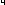5x5 Pixel Image of the Numeral 4